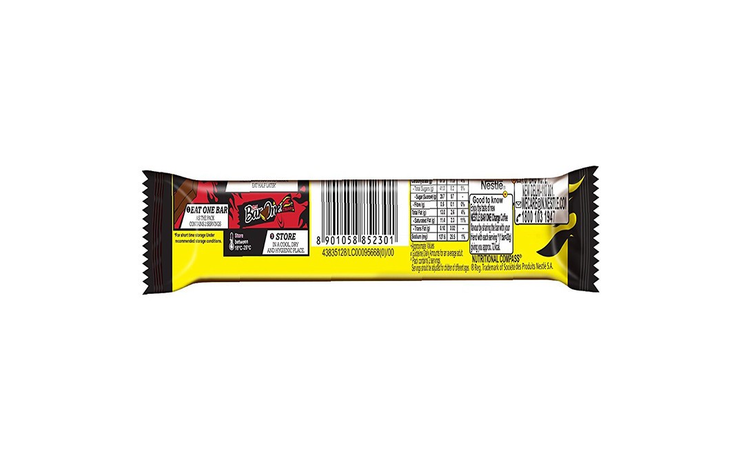Nestle Bar One Charge, Coffee Flavour   Pack  40 grams
